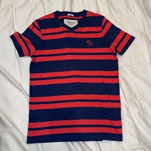 Abercrombie & Fitch Blue & Red muscle tee shirt